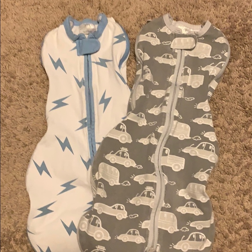 2 Pack Woombie Grow With Me Swaddles 0-18mo
